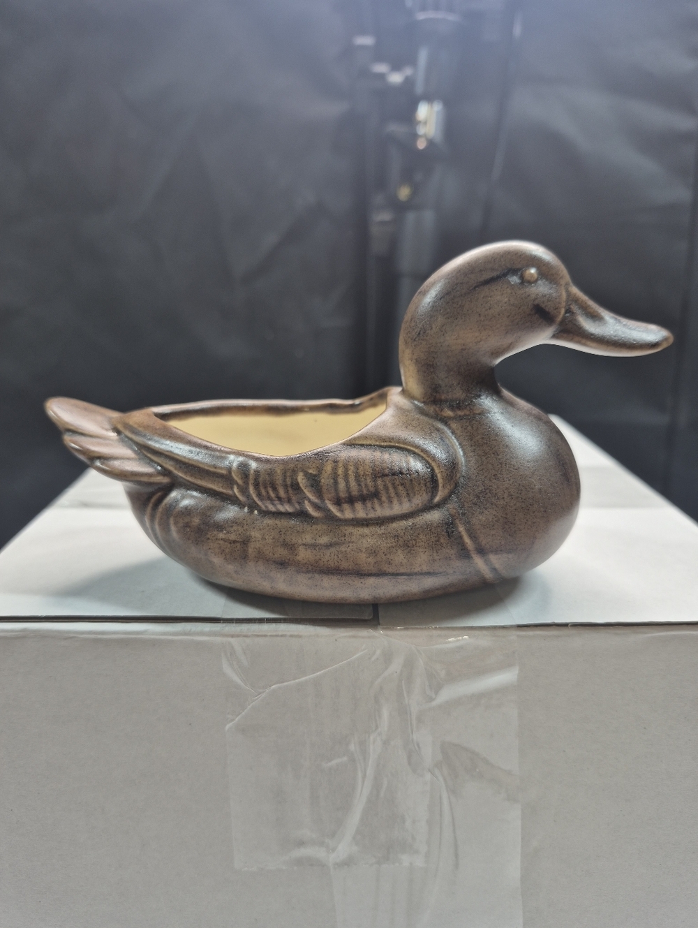Mallard Duck Ceramic Planter Grandma Core Vintage